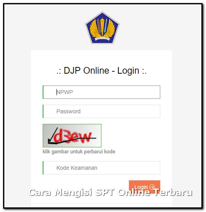 cara mengisi spt online 2019