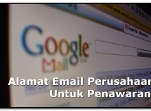 Alamat Email Perusahaan Untuk Penawaran