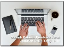 Kalimat Pembuka Surat Lamaran Kerja