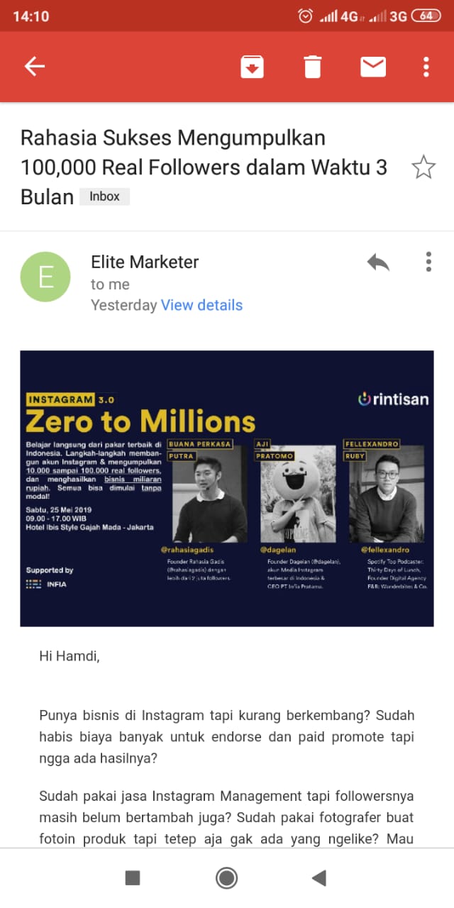 email marketing yang menarik