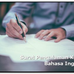 surat pengalaman kerja bahasa inggris