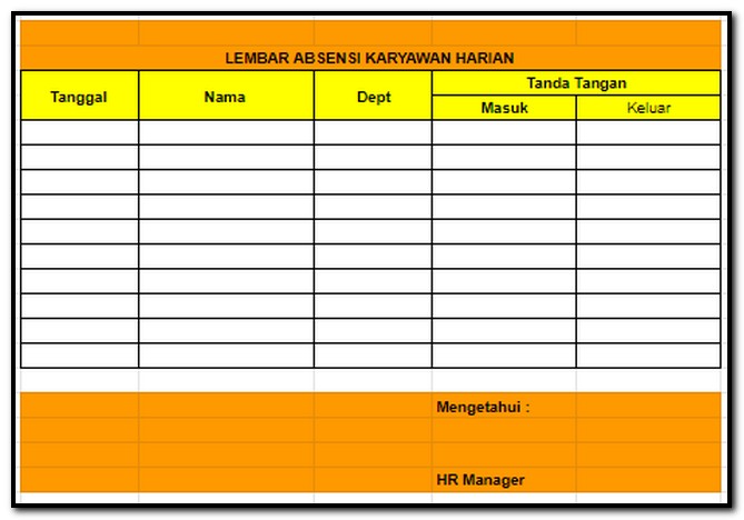 absensi karyawan harian