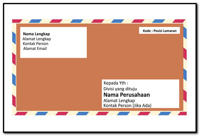 penulisan amplop lamaran kerja