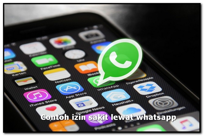 contoh izin sakit lewat whatsapp