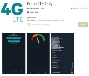 aplikasi force Lte only untuk grabbike dan gojek