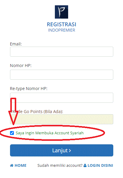 registrasi ipot syariah