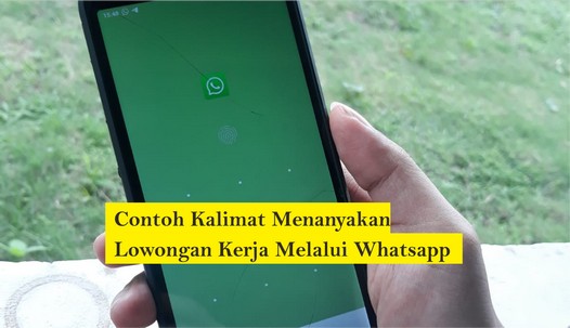 contoh kalimat menanyakan lowongan kerja lewat wa