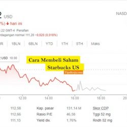cara beli saham starbucks